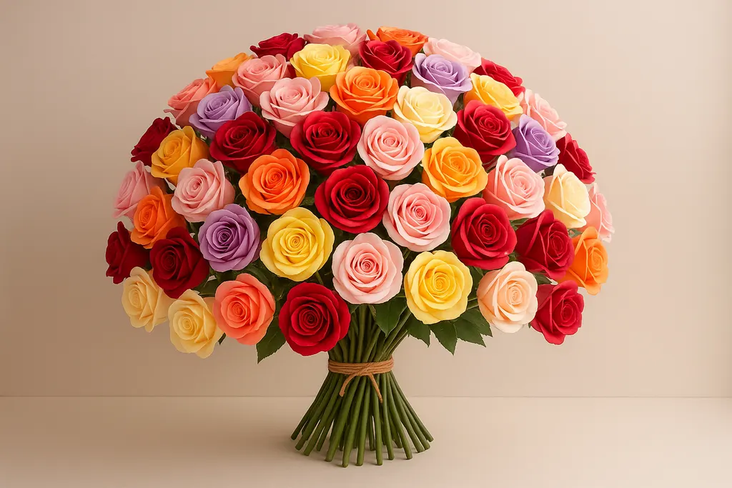 buchet 101 trandafiri de sapun