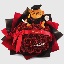 Cadou pentru absolvire buchet de flori rosu