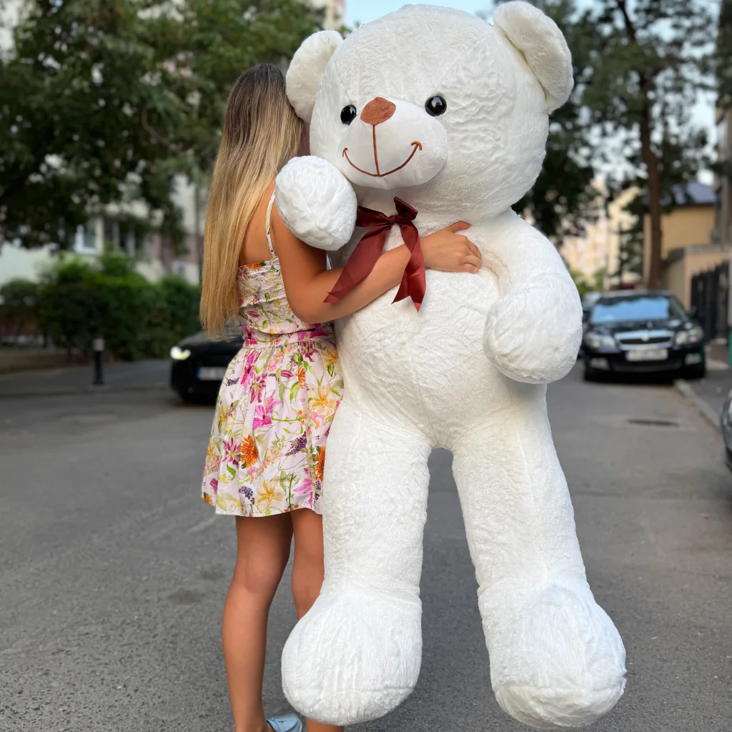 Urs gigant de plus Alb 135cm